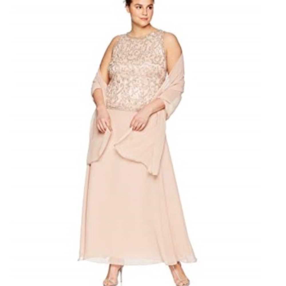 J Kara 5187BLW Women’s Plus Size Sleevless 24W NWT